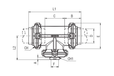 Фитинг с внутренней резьбой с встроенным отводом для конденсата 168-3/4" (9023600021)