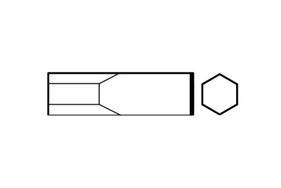 Зубило для пневматического инструмента Comprag 25х108, длина 450 (18193003)